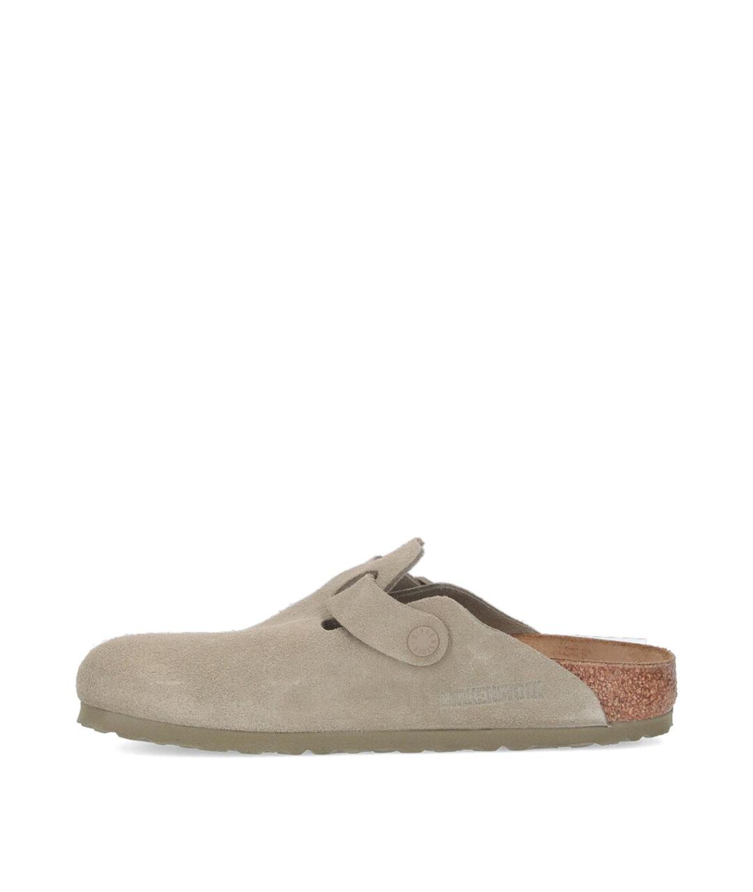 BIRKENSTOCK Серые замшевые мюли, фото 3