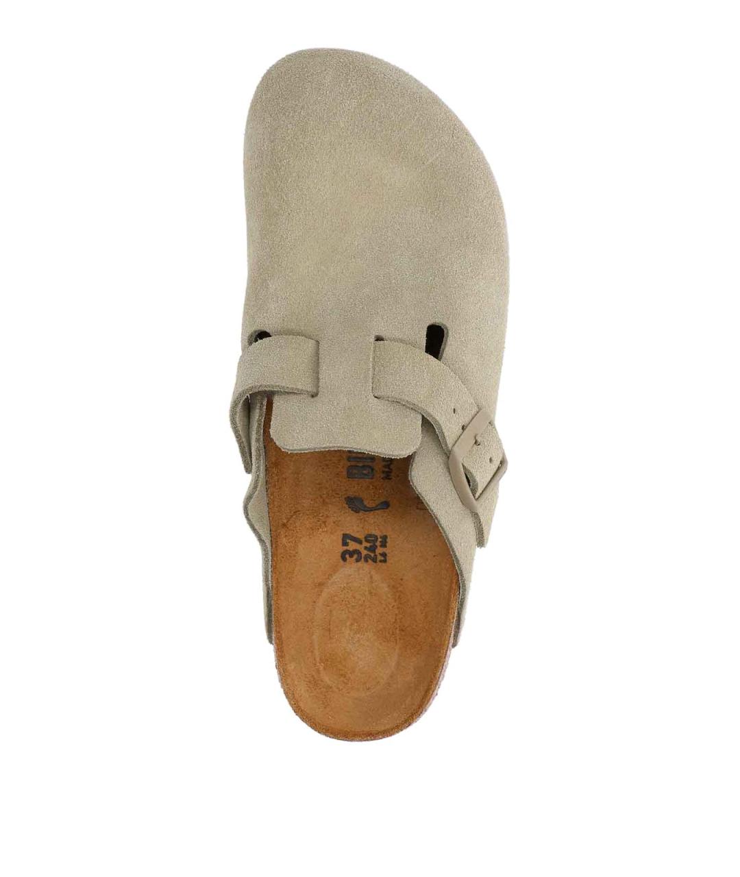 BIRKENSTOCK Серые замшевые мюли, фото 5