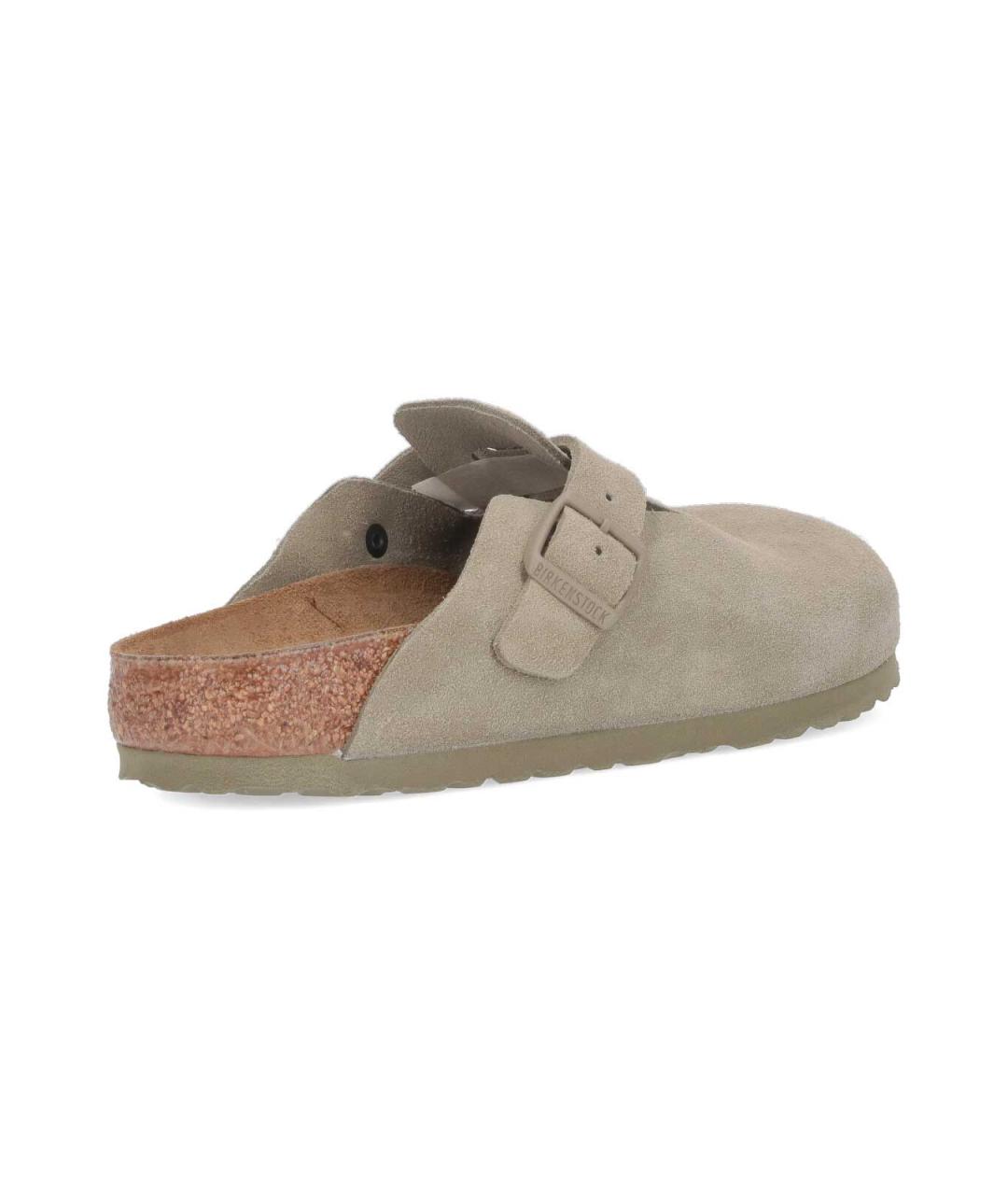 BIRKENSTOCK Серые замшевые мюли, фото 4