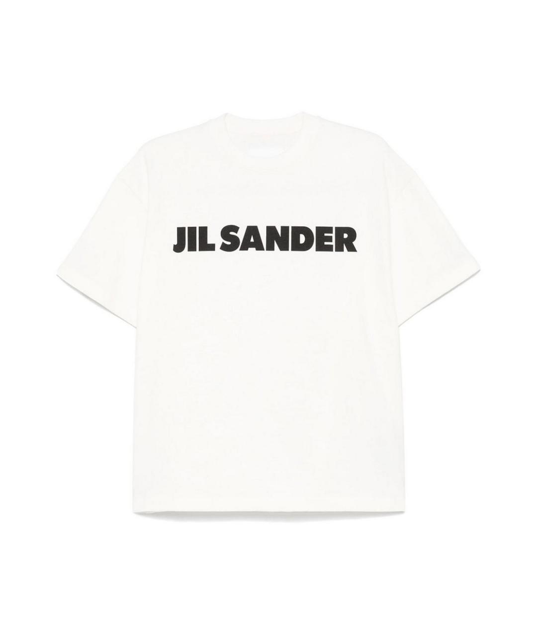 JIL SANDER Белый хлопковый джемпер / свитер, фото 1
