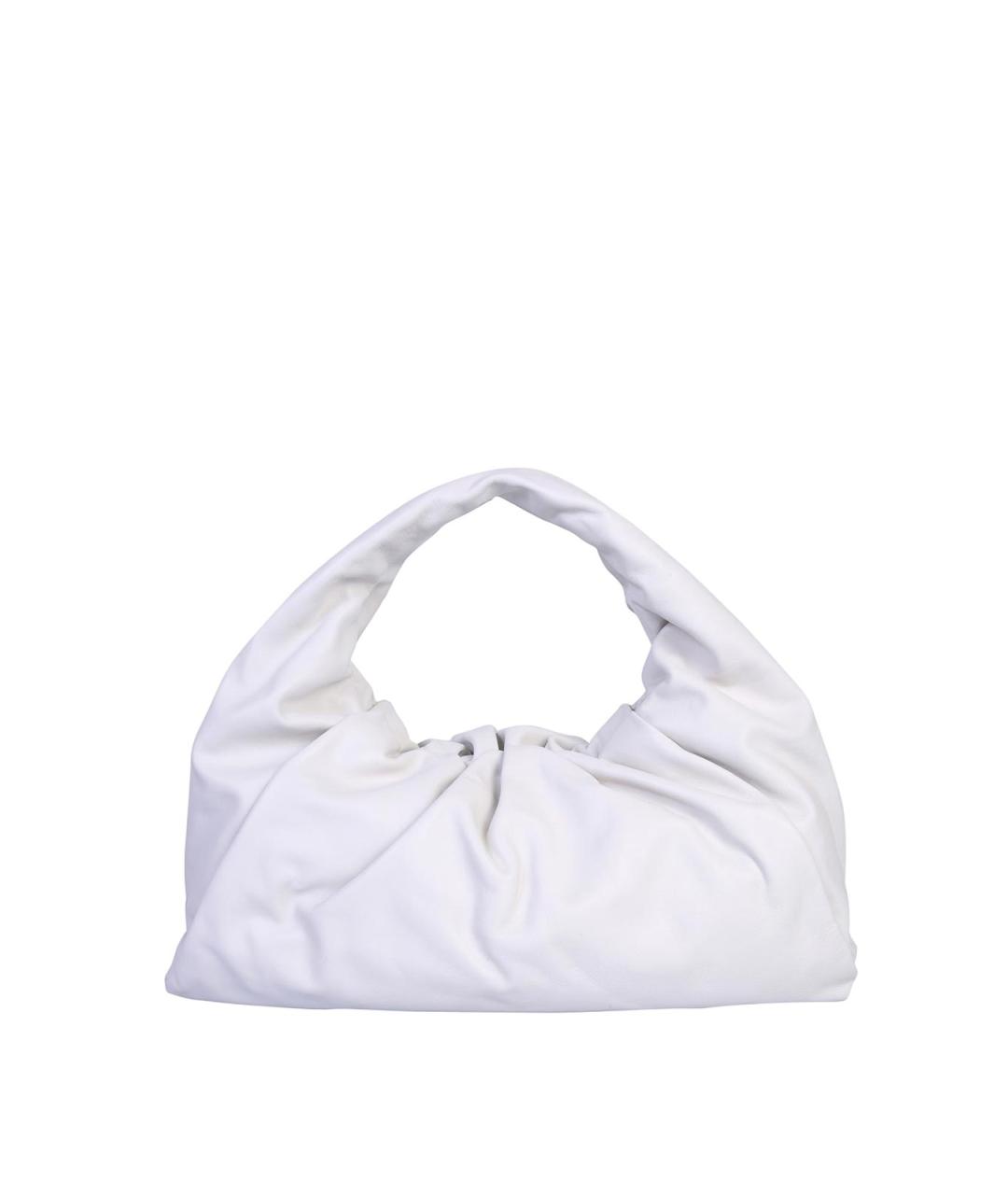 BOTTEGA VENETA Белая кожаная сумка через плечо, фото 1