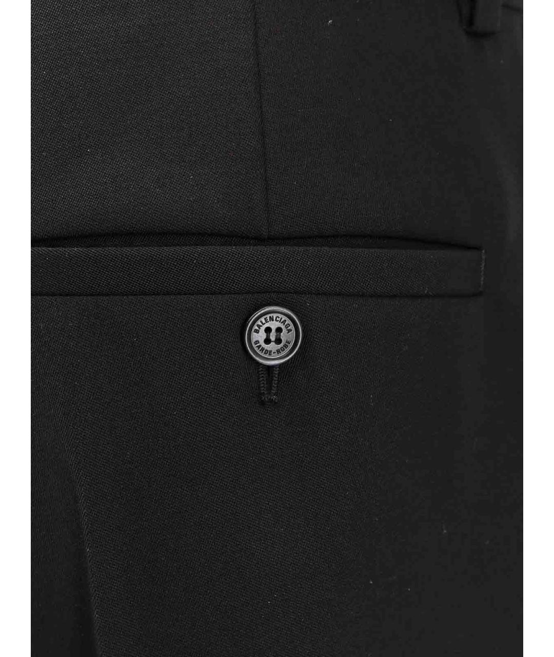 BALENCIAGA Черные шерстяные шорты, фото 3