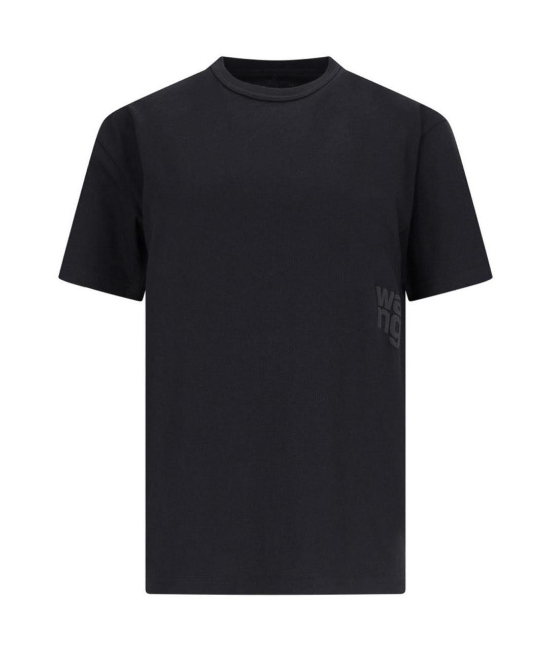 ALEXANDER WANG Черная хлопковая футболка, фото 1