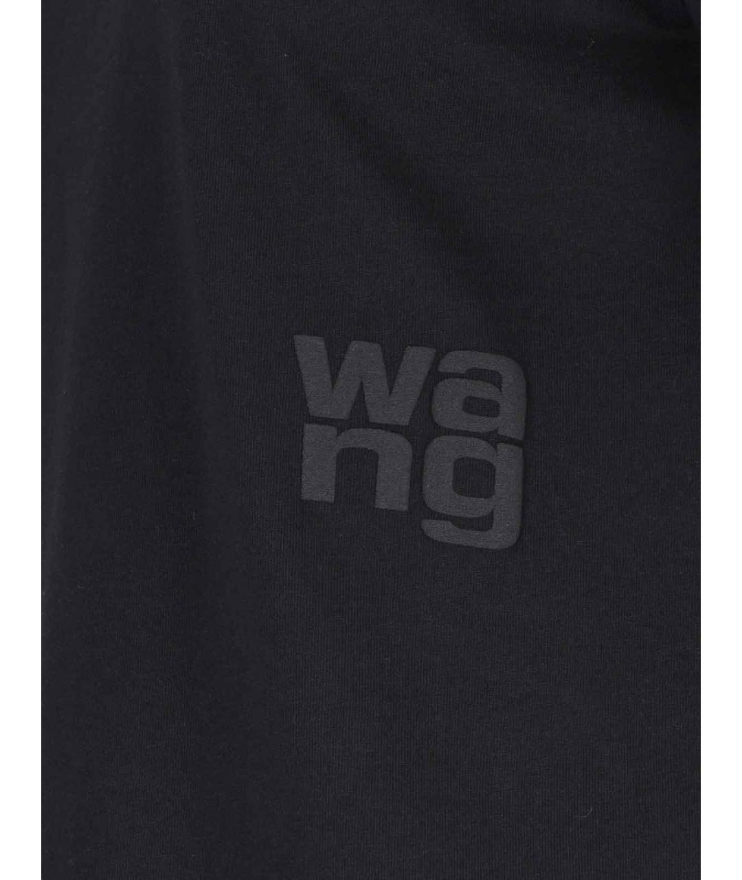 ALEXANDER WANG Черная хлопковая футболка, фото 3