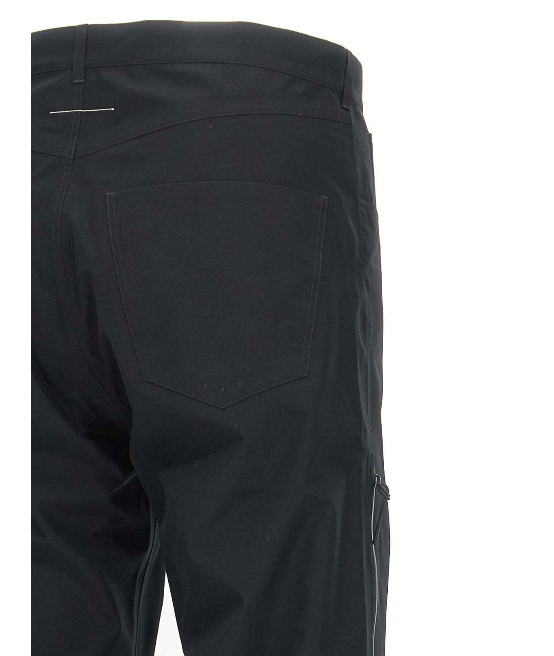 MM6 MAISON MARGIELA Черные полиэстеровые повседневные брюки, фото 4