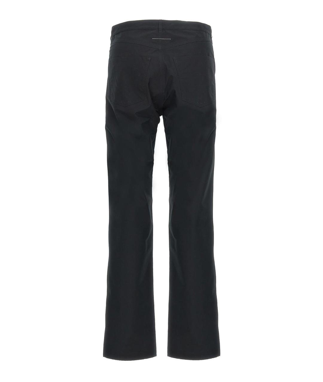 MM6 MAISON MARGIELA Черные полиэстеровые повседневные брюки, фото 2