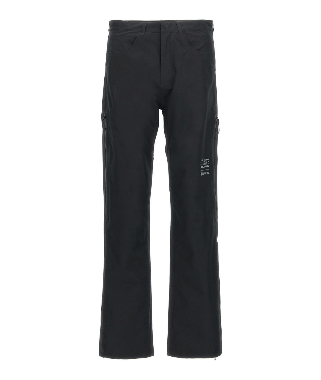 MM6 MAISON MARGIELA Черные полиэстеровые повседневные брюки, фото 1