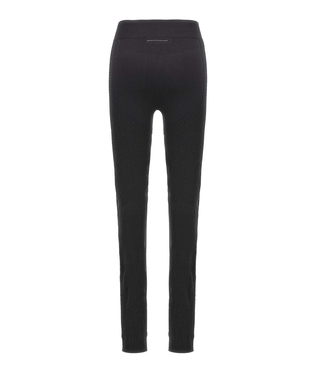 MM6 MAISON MARGIELA Черные полиамидовые леггинсы и велосипедки, фото 2