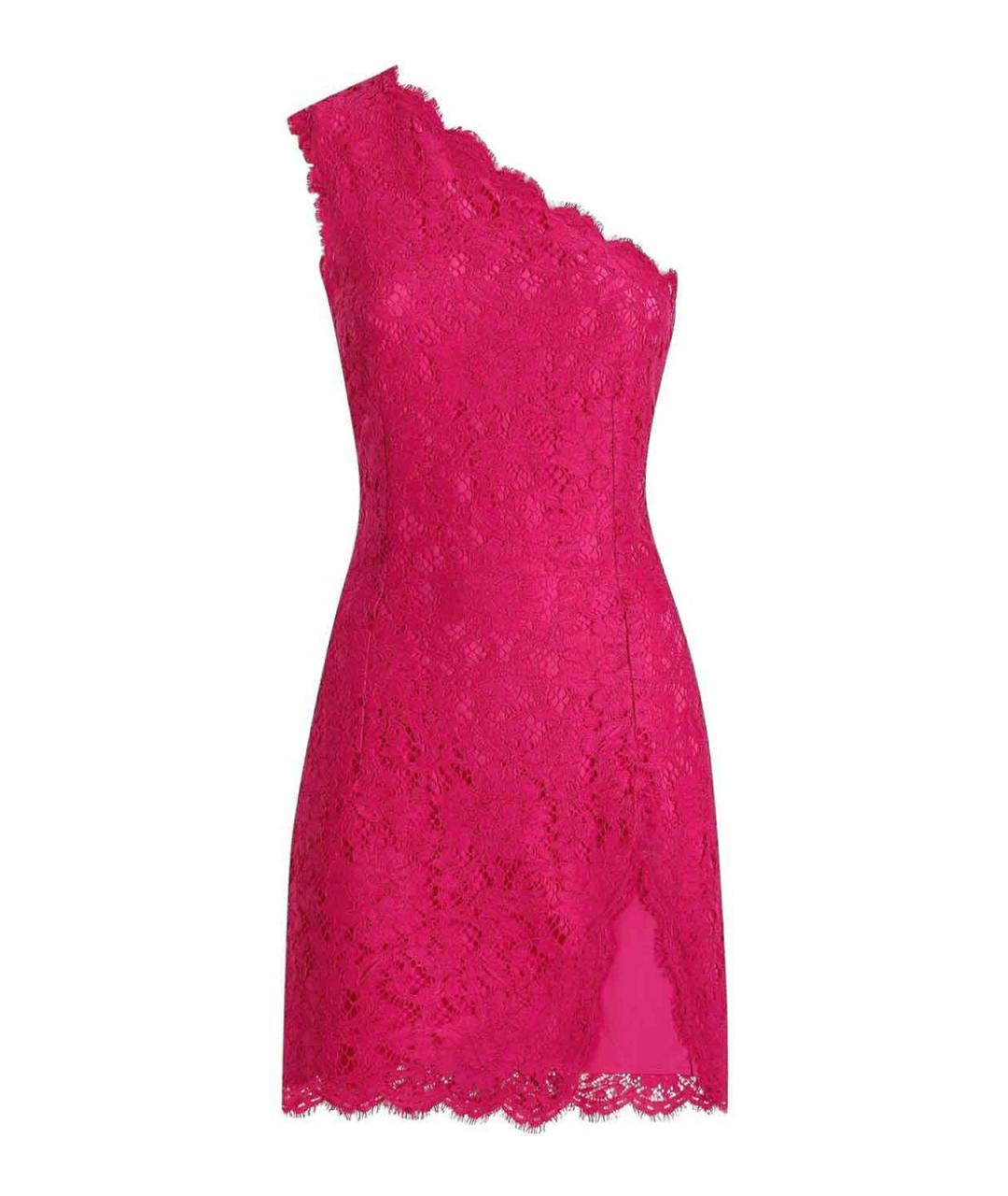 DOLCE&GABBANA Фуксия хлопковое коктейльное платье, фото 1