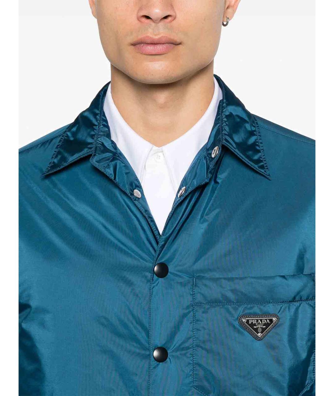 PRADA Синяя кэжуал рубашка, фото 5