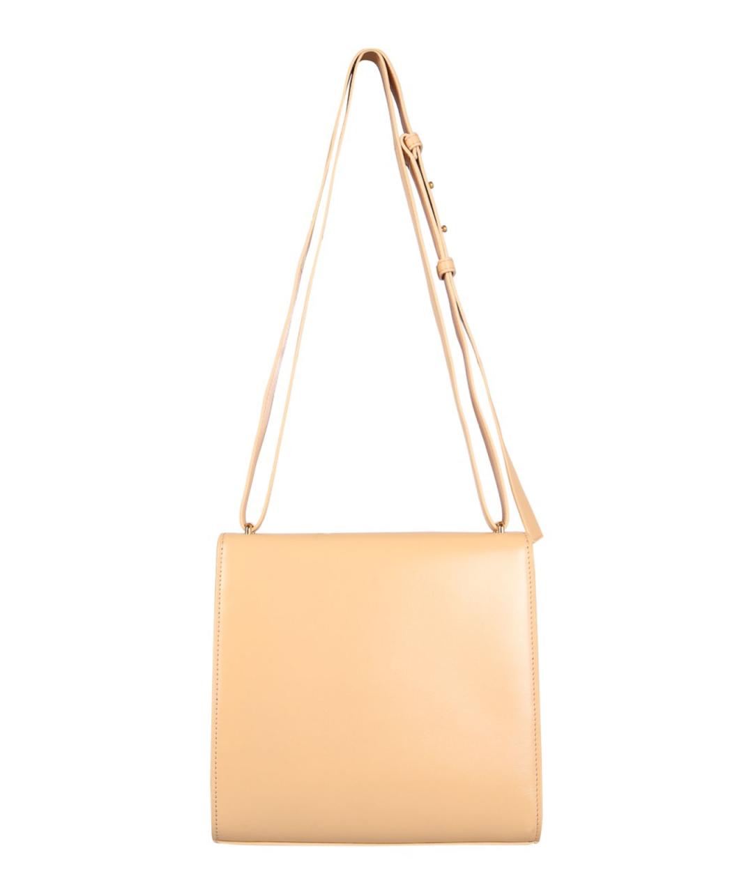 BOTTEGA VENETA Бежевая кожаная сумка через плечо, фото 4
