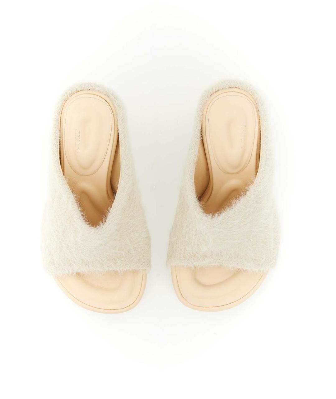 JACQUEMUS Белые кожаные мюли, фото 2