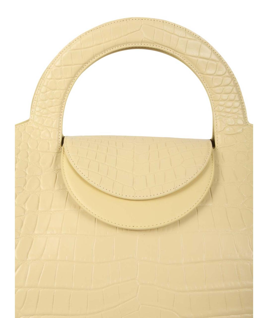BOTTEGA VENETA Желтая кожаная сумка тоут, фото 3