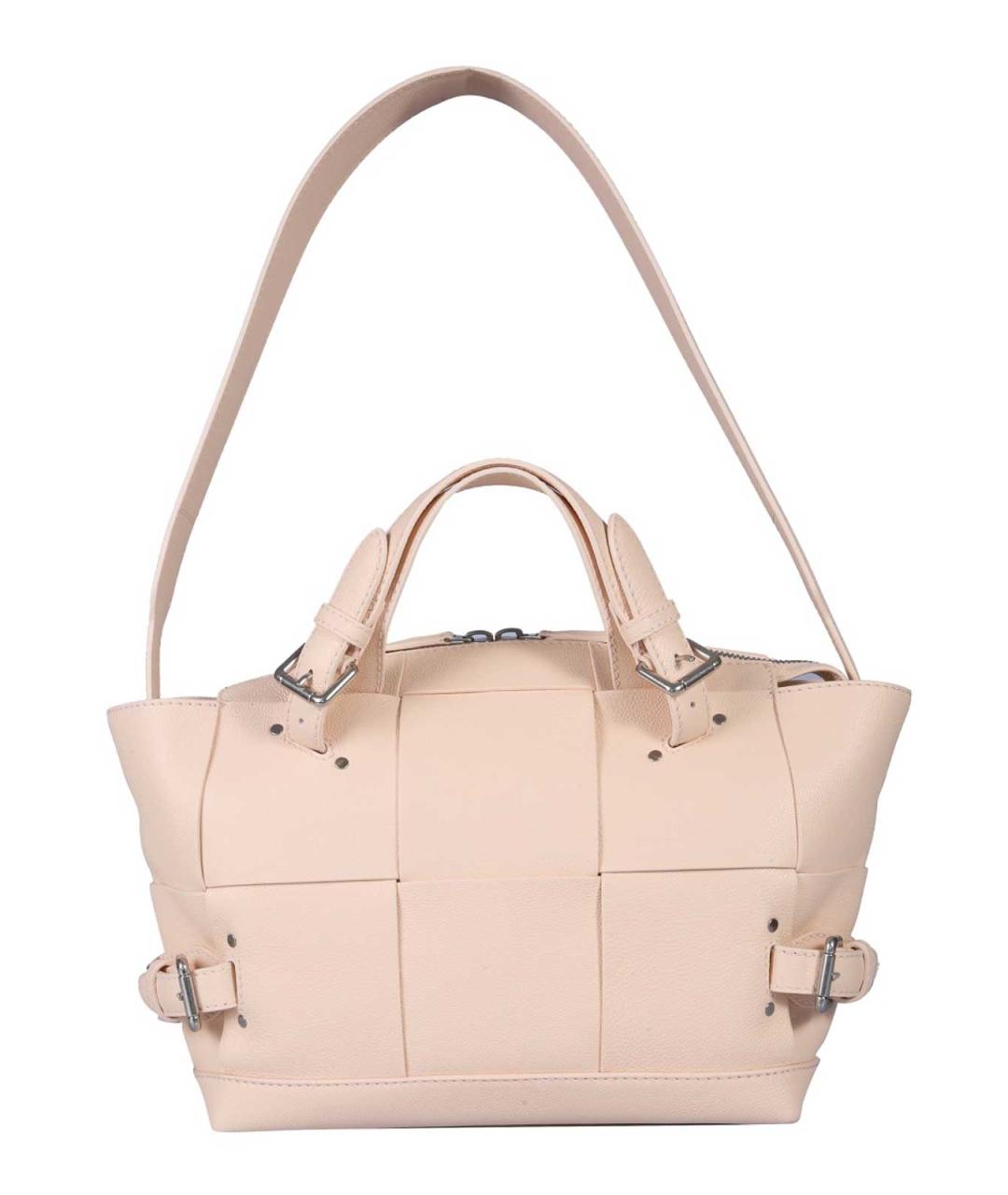 BOTTEGA VENETA Розовая кожаная сумка через плечо, фото 2