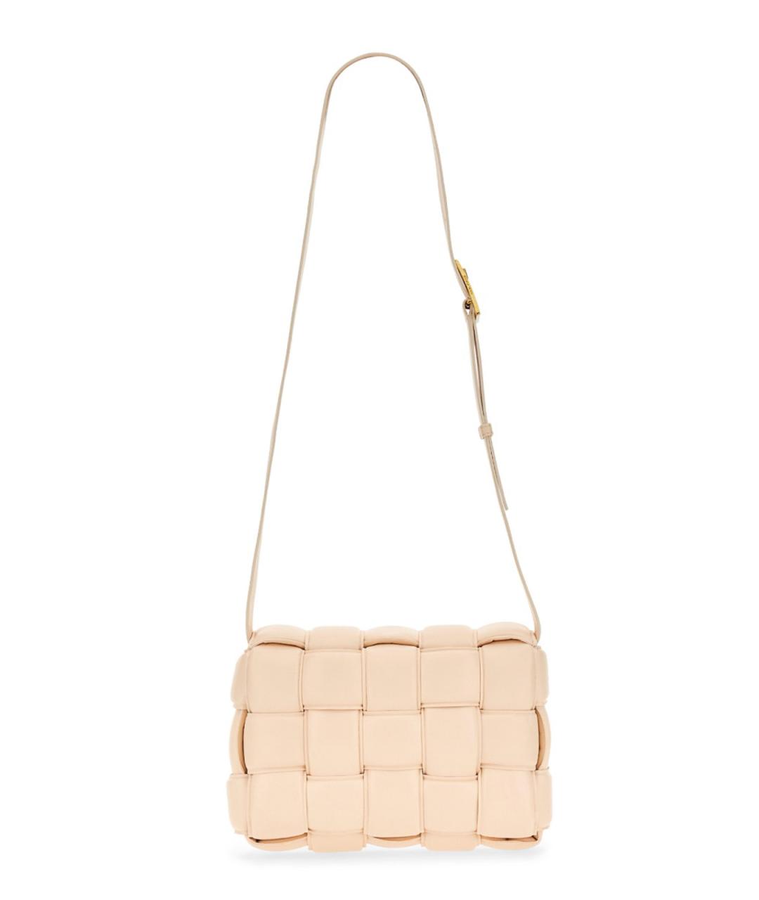 BOTTEGA VENETA Розовая кожаная сумка через плечо, фото 2