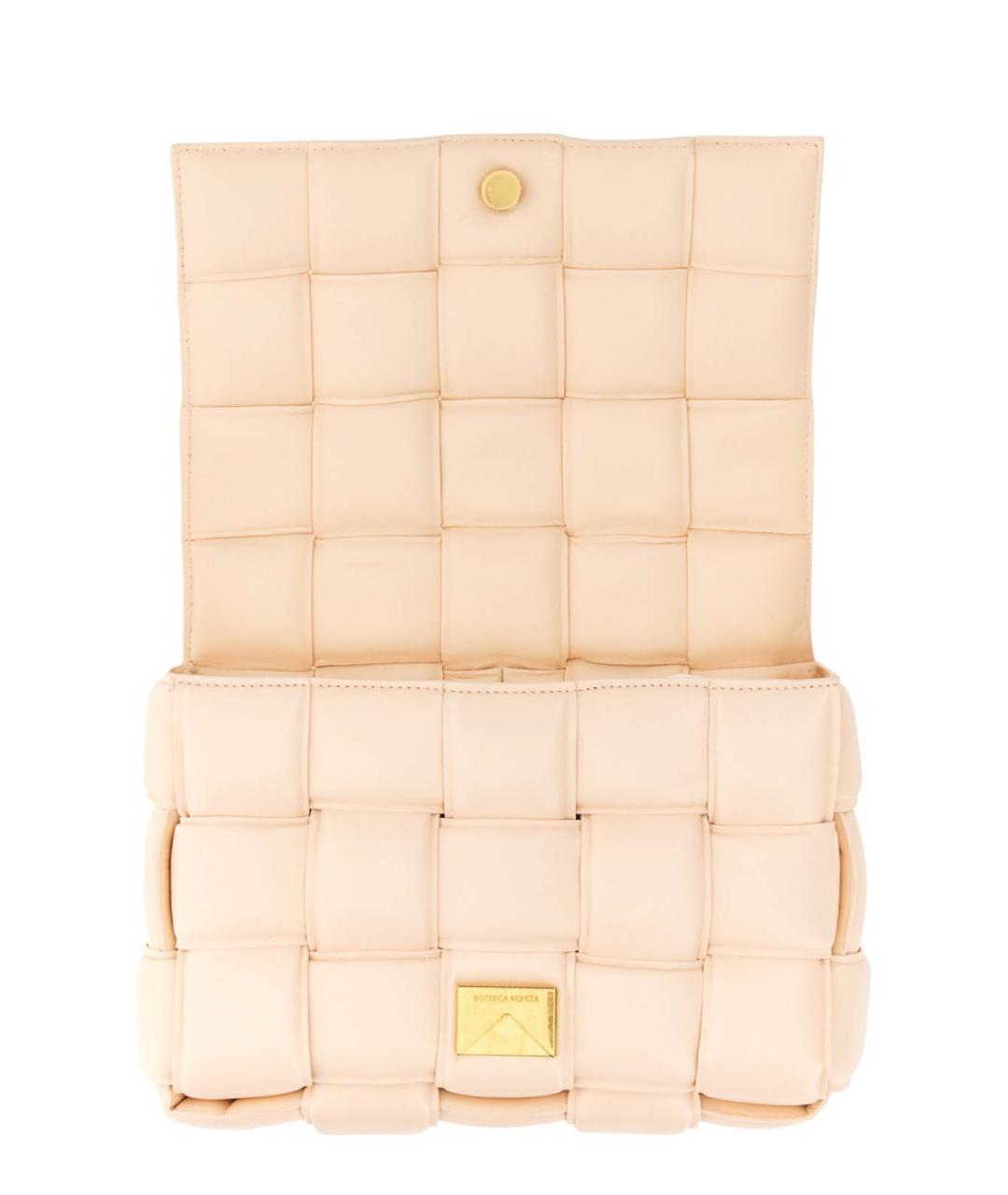 BOTTEGA VENETA Розовая кожаная сумка через плечо, фото 4
