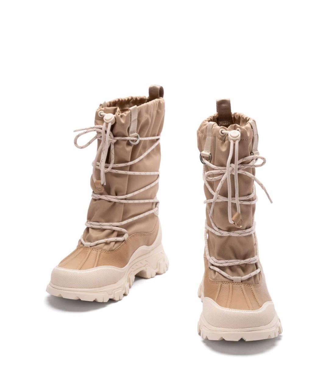 UGG Бежевые замшевые сапоги, фото 6