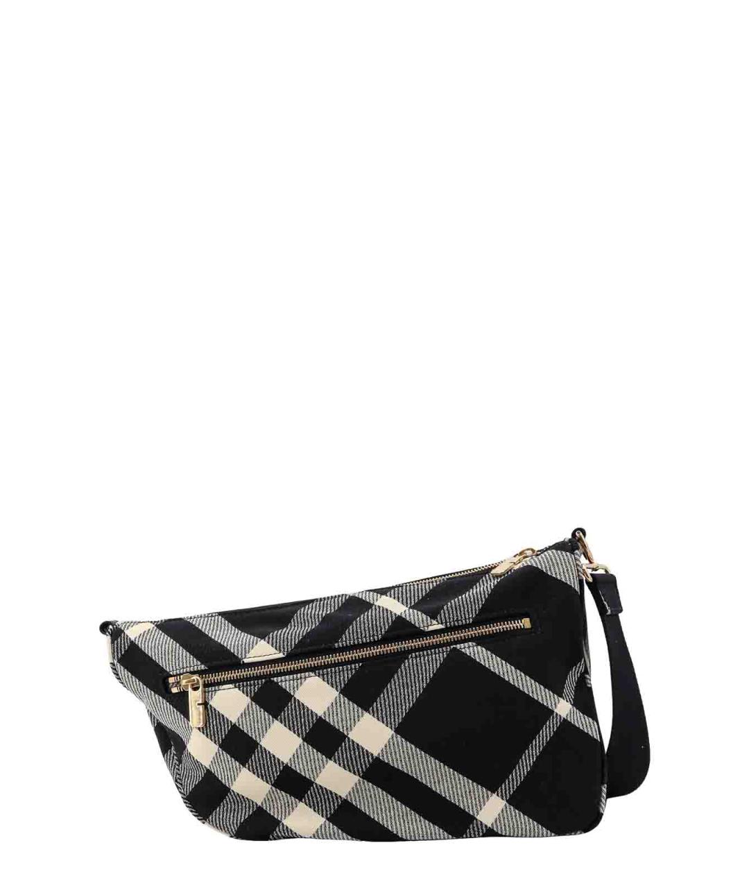 BURBERRY Черная тканевая сумка через плечо, фото 2