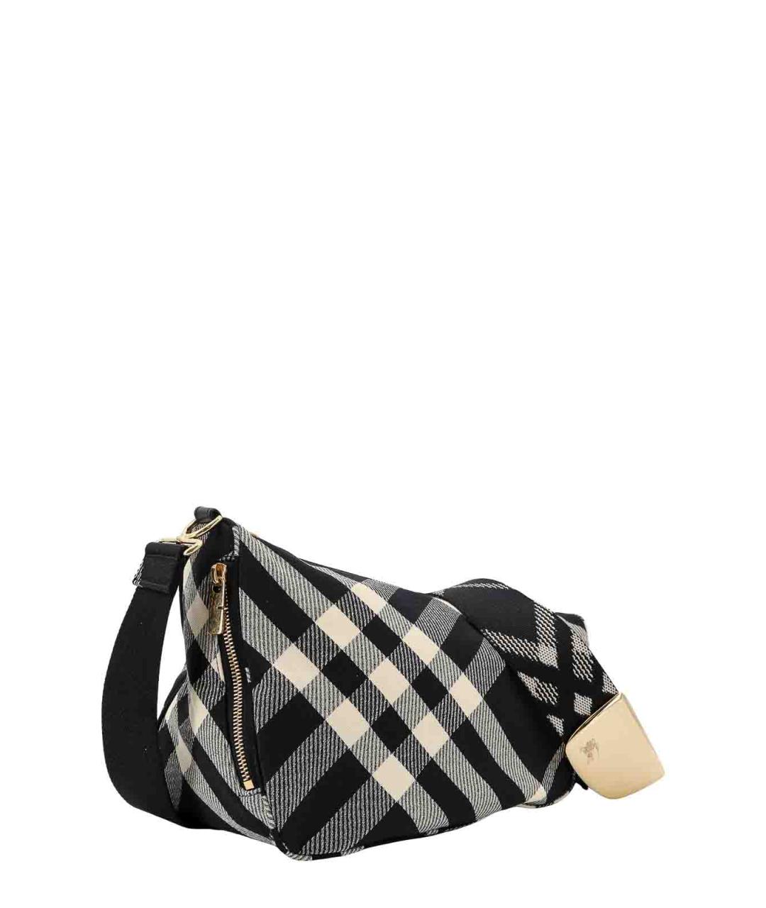 BURBERRY Черная тканевая сумка через плечо, фото 3