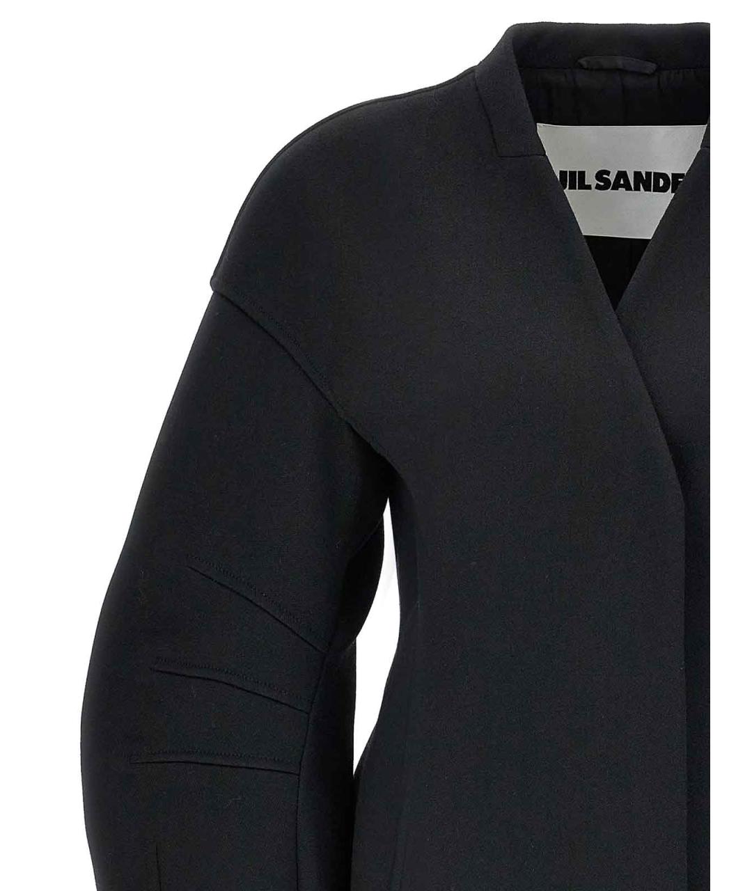 JIL SANDER Черный шерстяной жакет/пиджак, фото 3