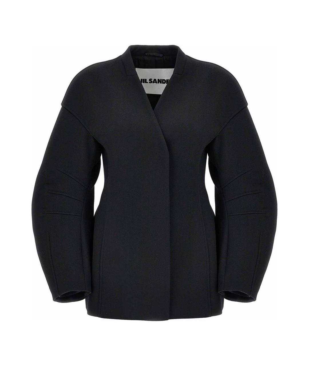 JIL SANDER Черный шерстяной жакет/пиджак, фото 1