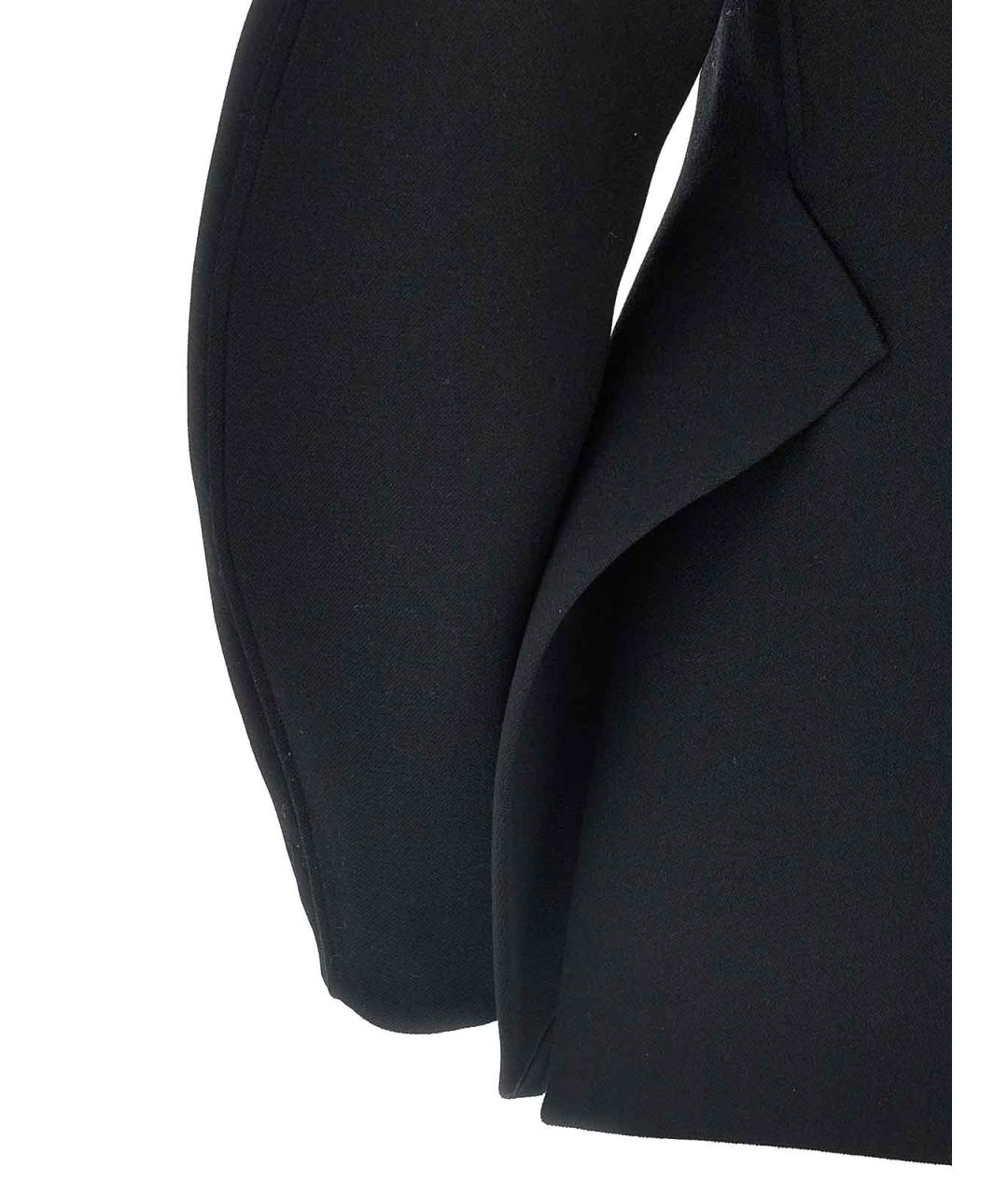 JIL SANDER Черный шерстяной жакет/пиджак, фото 4