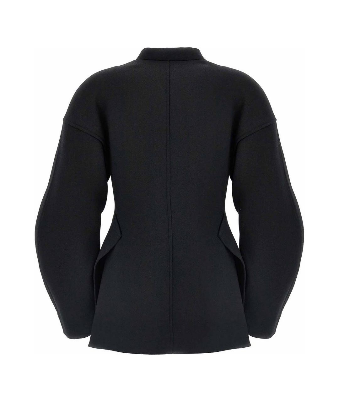 JIL SANDER Черный шерстяной жакет/пиджак, фото 2