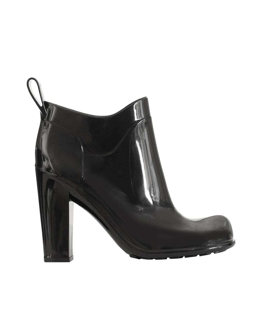 BOTTEGA VENETA Черные кожаные ботильоны, фото 1