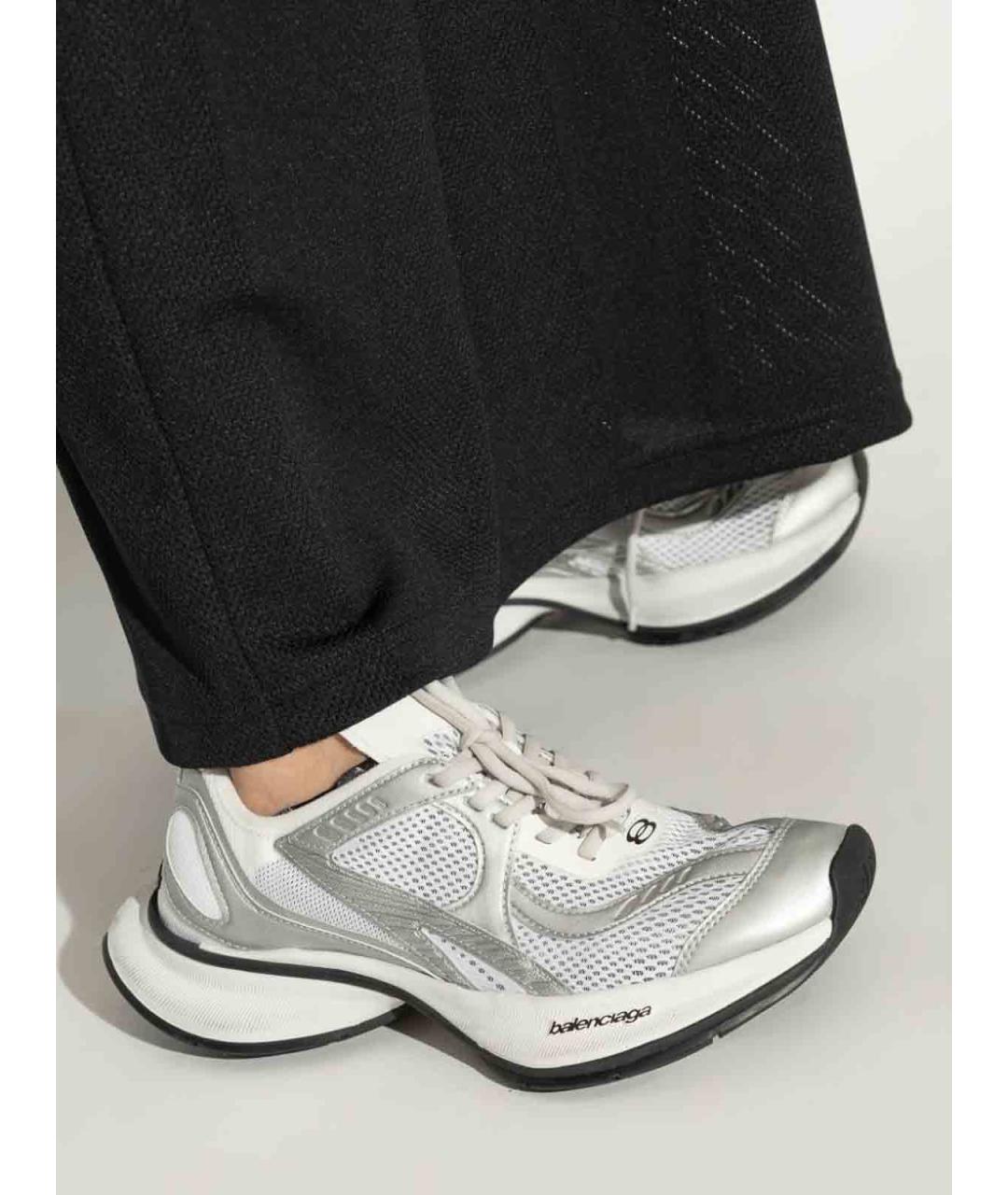BALENCIAGA Белые текстильные кроссовки, фото 4