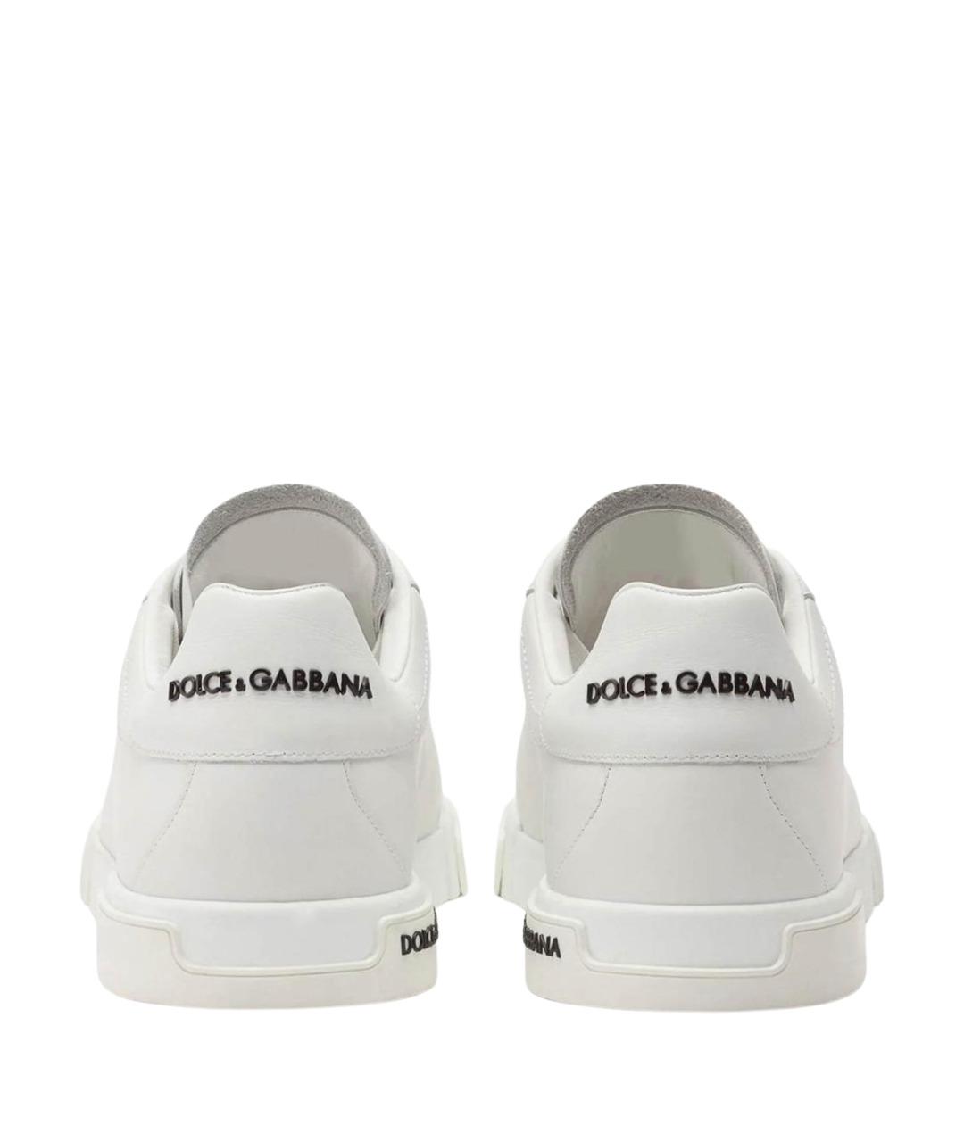DOLCE&GABBANA Белые низкие кроссовки / кеды, фото 3