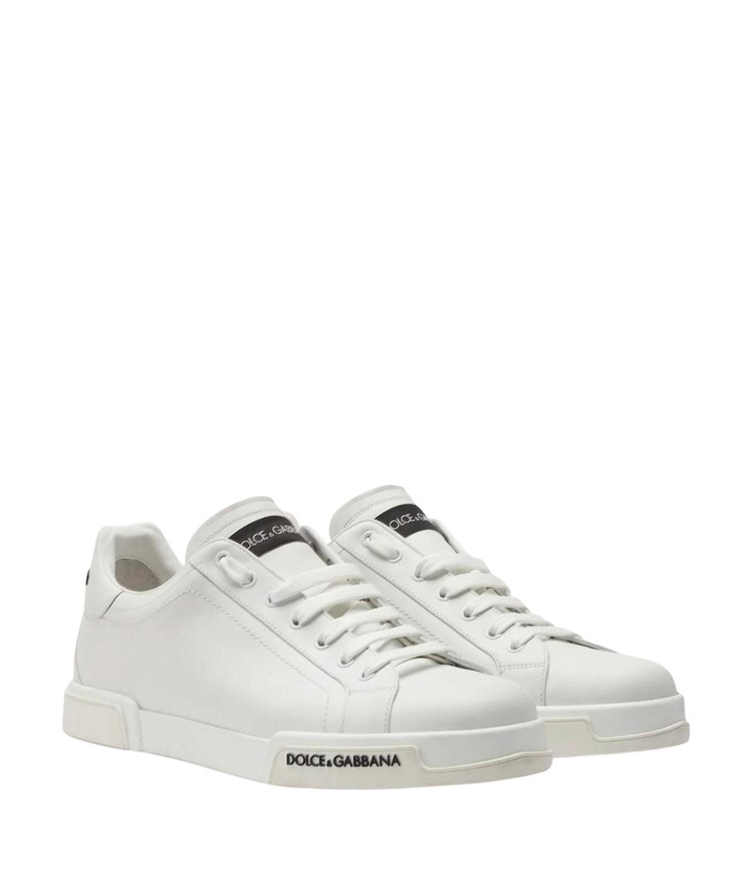 DOLCE&GABBANA Белые низкие кроссовки / кеды, фото 2
