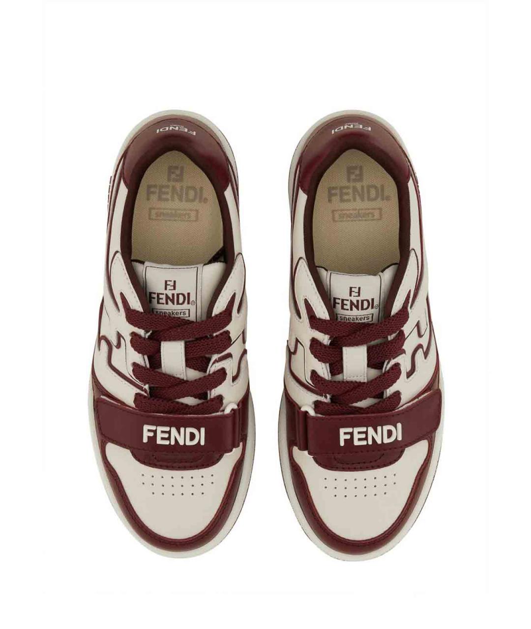 FENDI Мульти кожаные кроссовки, фото 6