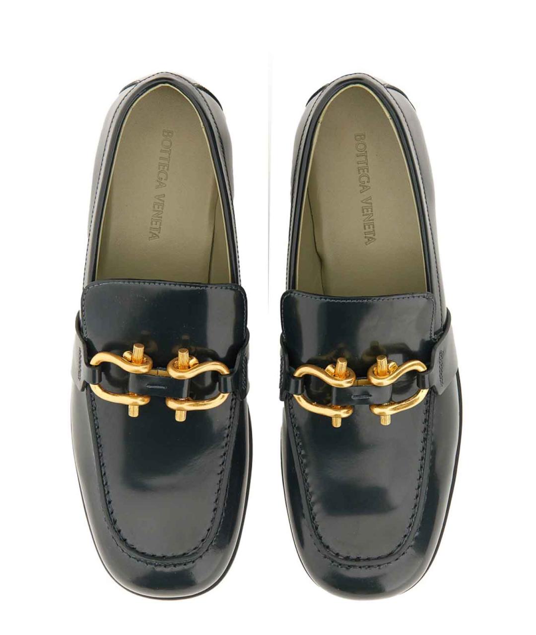 BOTTEGA VENETA Черные кожаные лоферы, фото 4