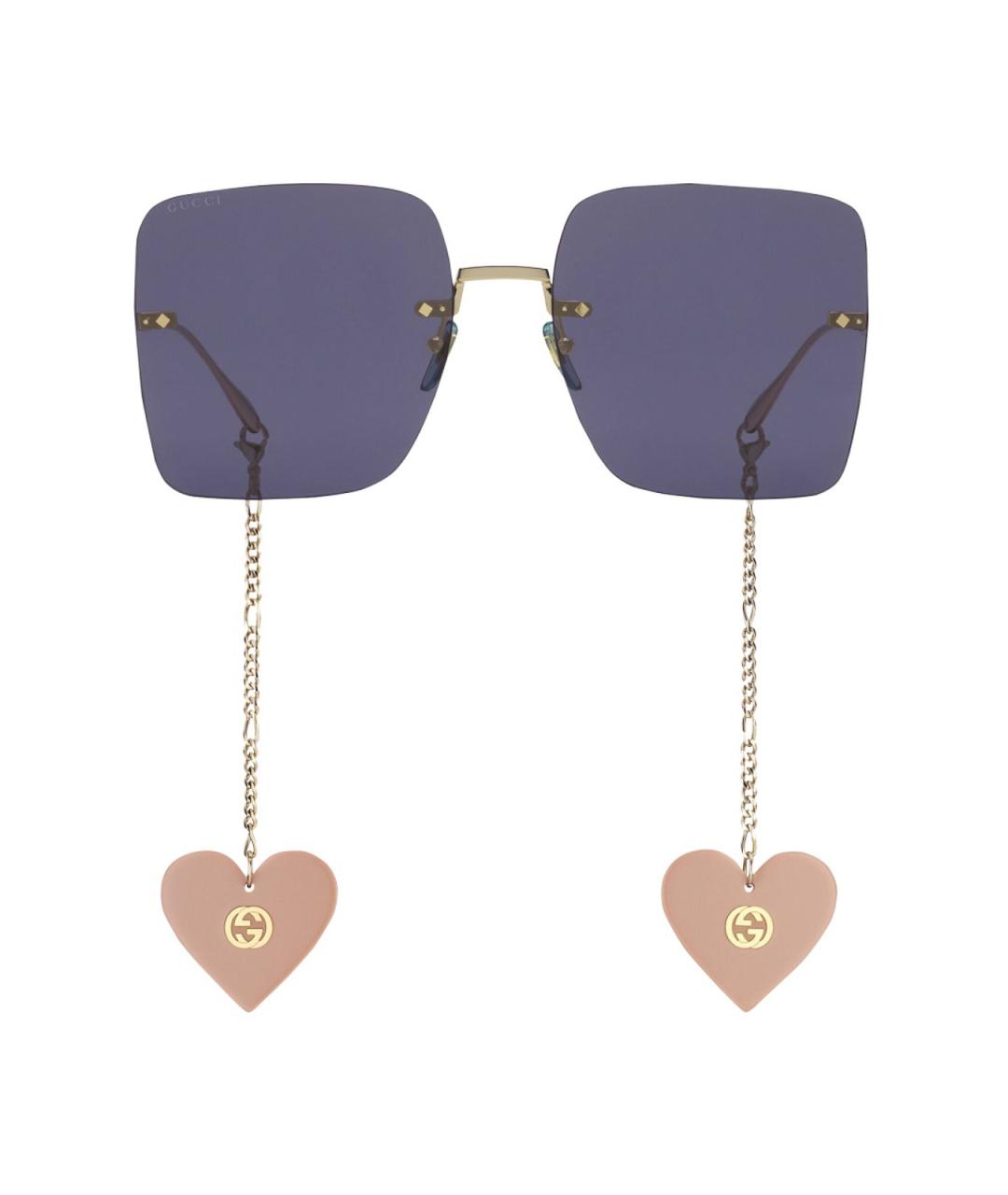 GUCCI Золотые солнцезащитные очки, фото 2