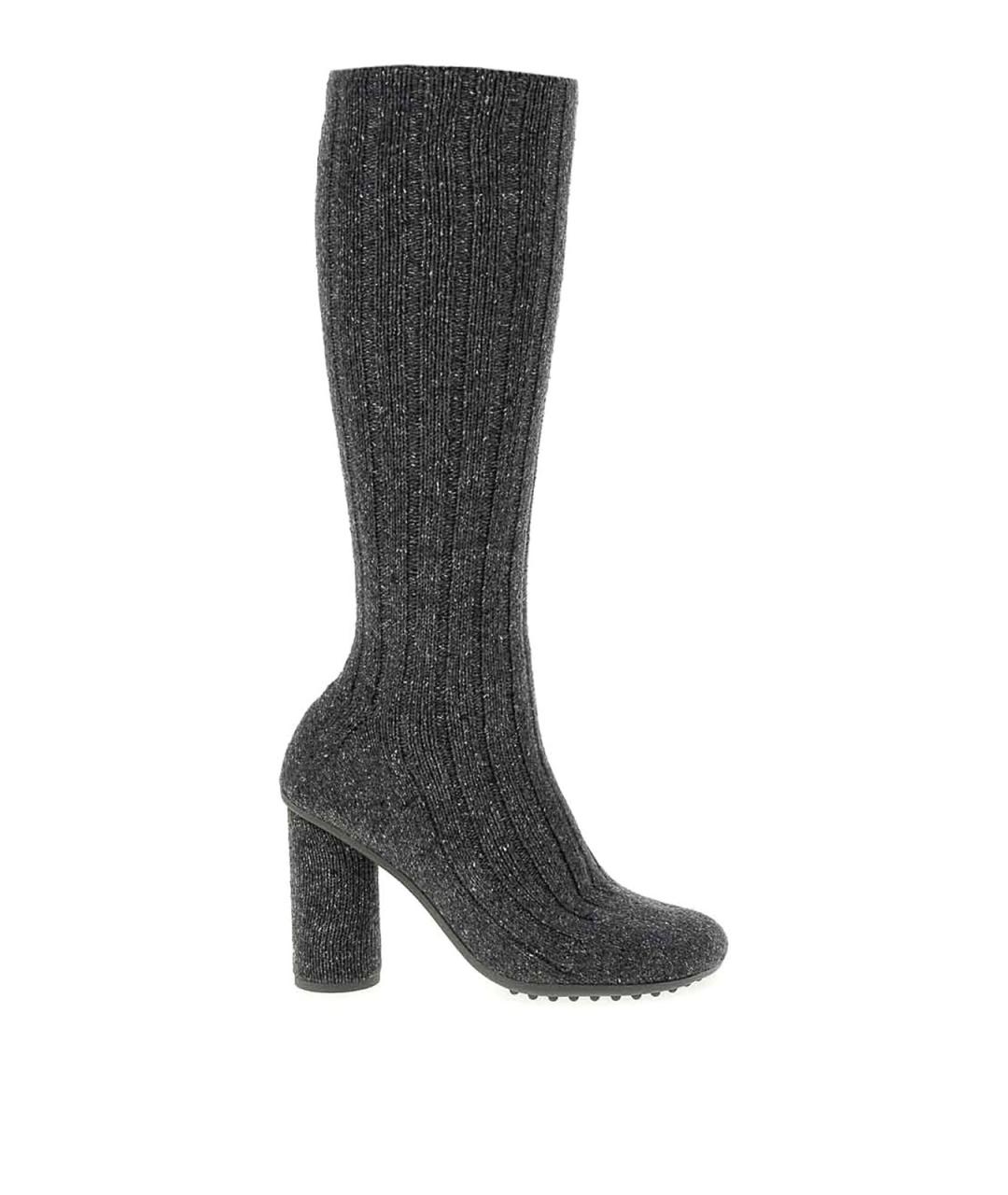 BOTTEGA VENETA Серые текстильные сапоги, фото 1