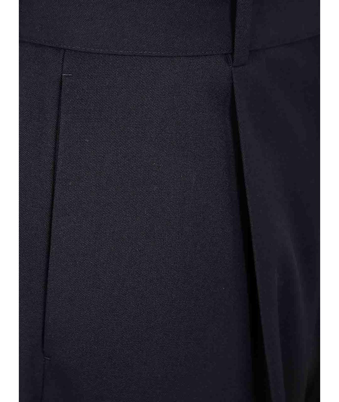 JIL SANDER Черные шерстяные повседневные брюки, фото 3