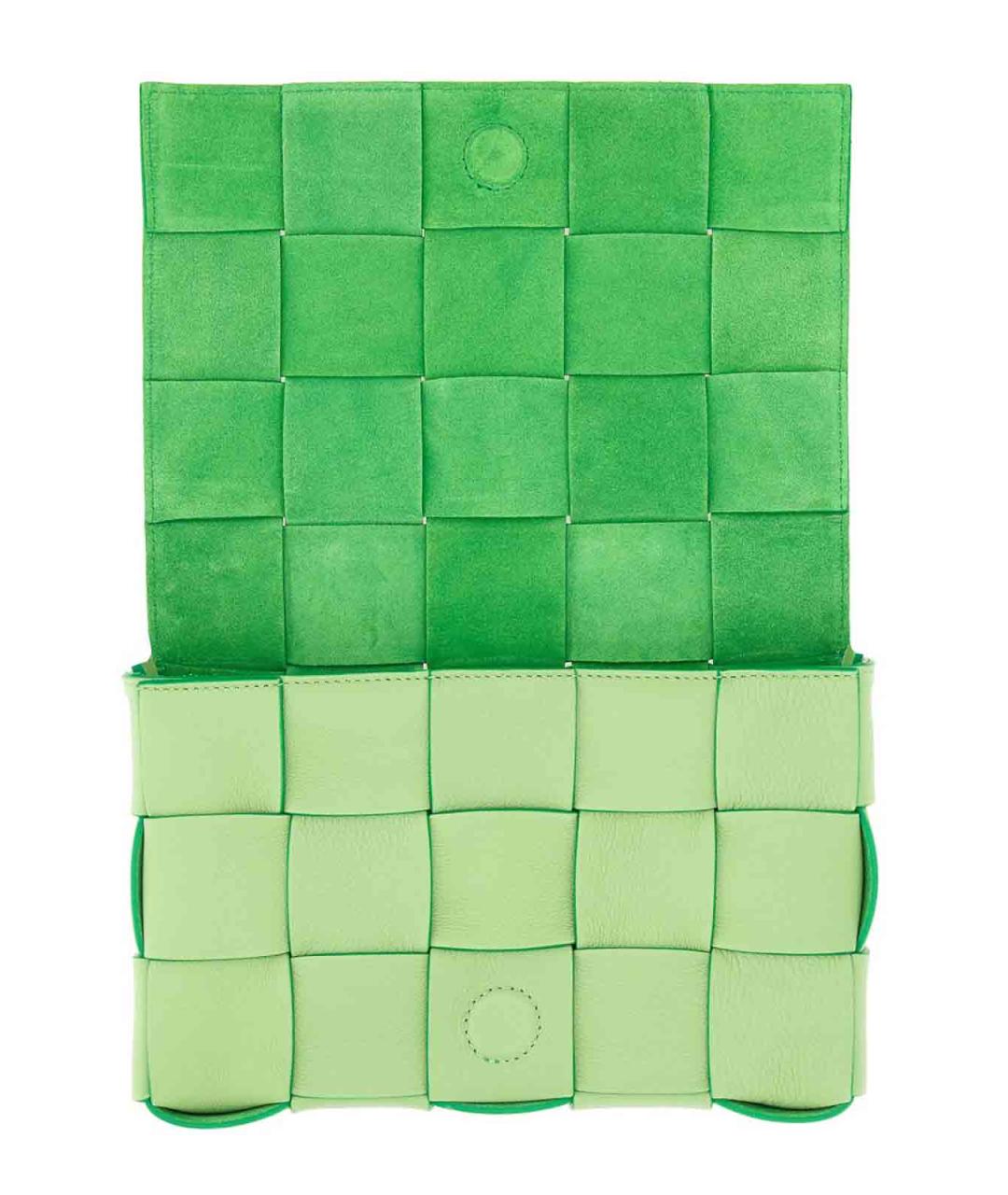 BOTTEGA VENETA Зеленая кожаная сумка через плечо, фото 7