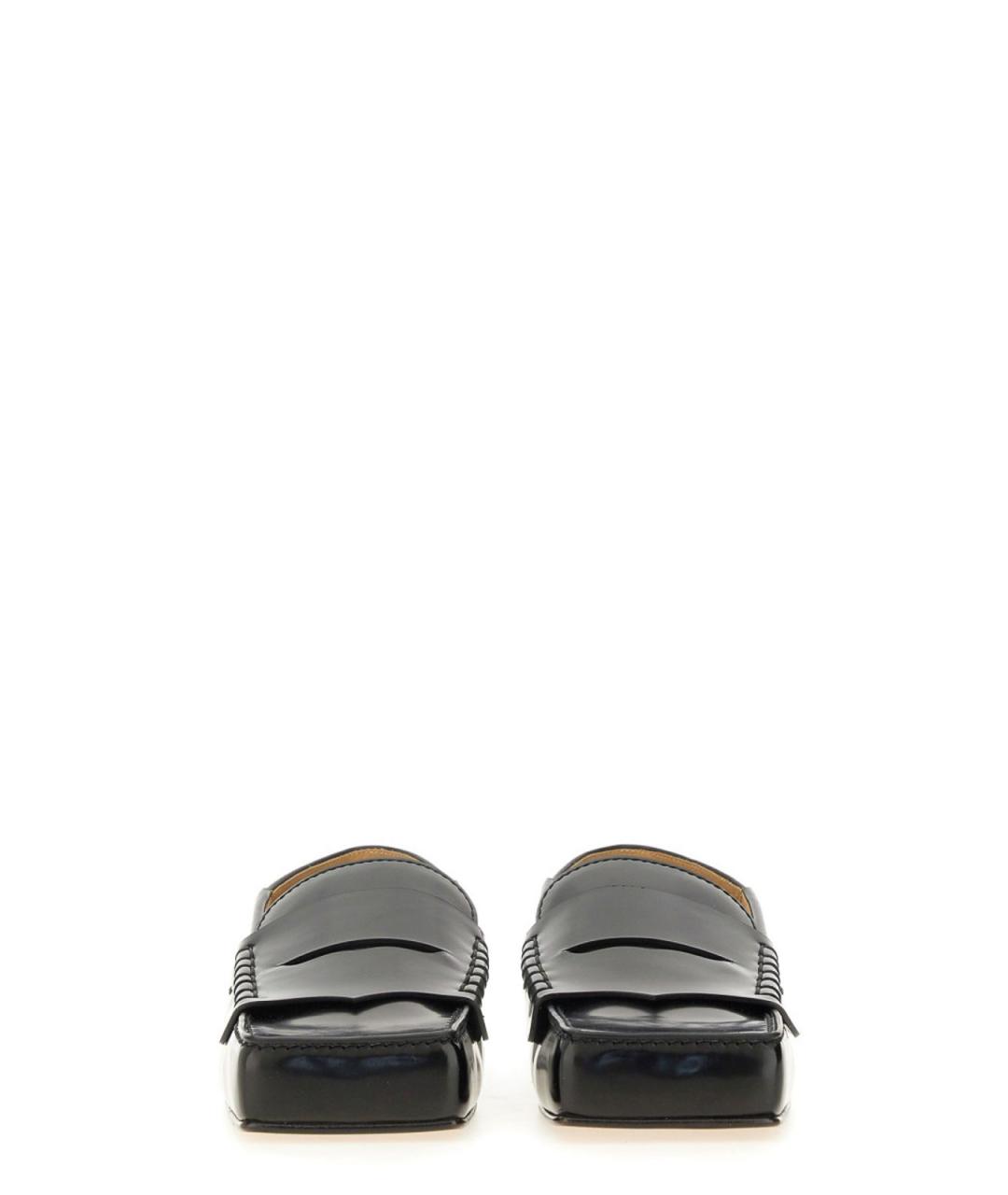 JACQUEMUS Черные кожаные лоферы, фото 7