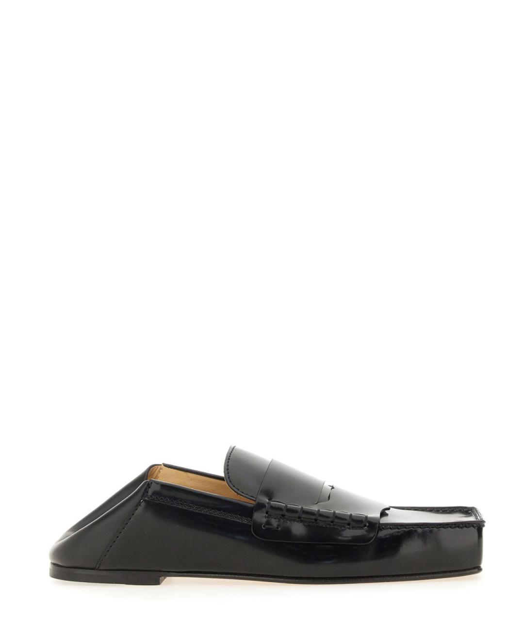 JACQUEMUS Черные кожаные лоферы, фото 6