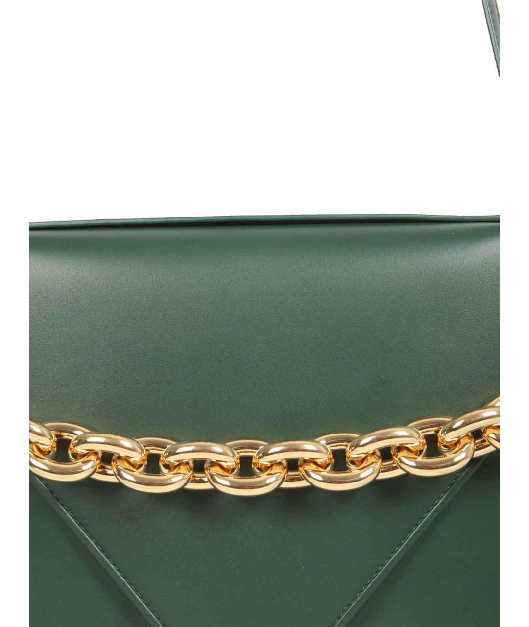 BOTTEGA VENETA Зеленая кожаная сумка через плечо, фото 3
