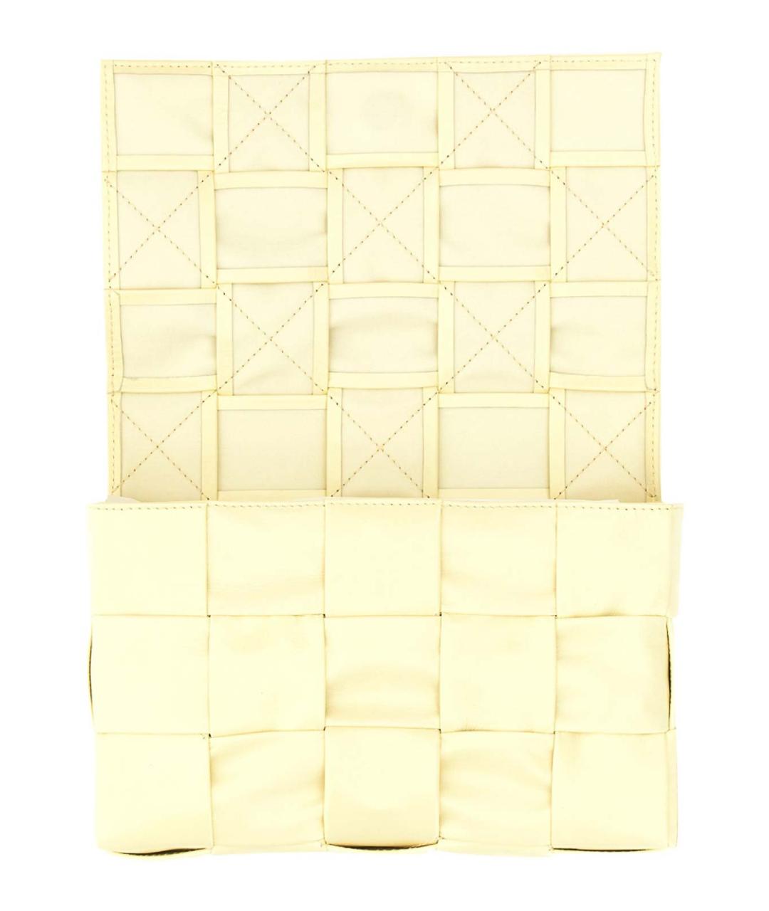 BOTTEGA VENETA Желтая кожаная сумка на плечо, фото 4