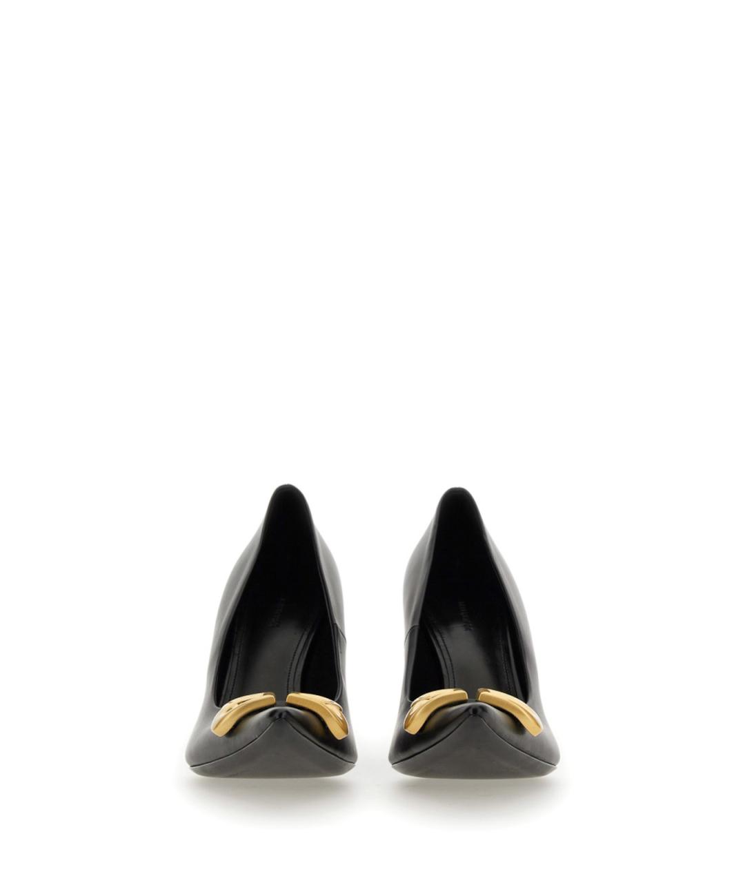 BALENCIAGA Черные кожаные туфли, фото 4