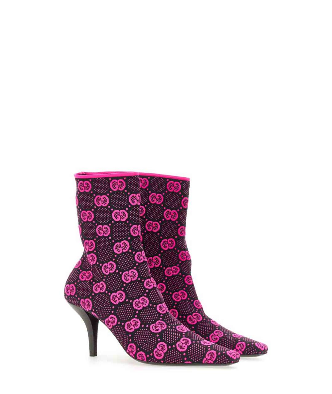 GUCCI Мульти текстильные ботильоны, фото 3