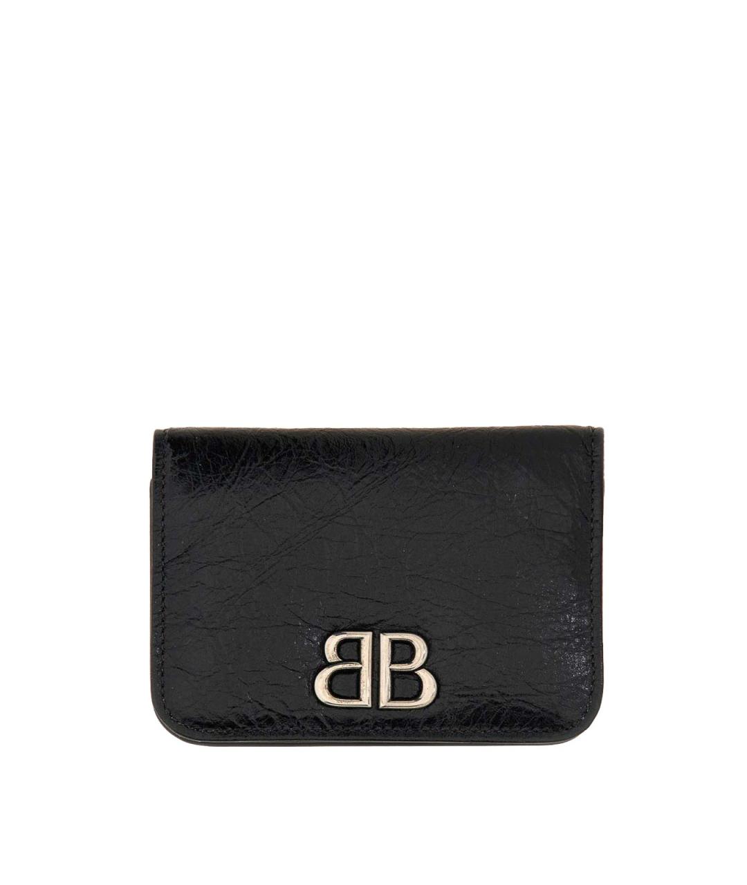 BALENCIAGA Черный кожаный кошелек, фото 1