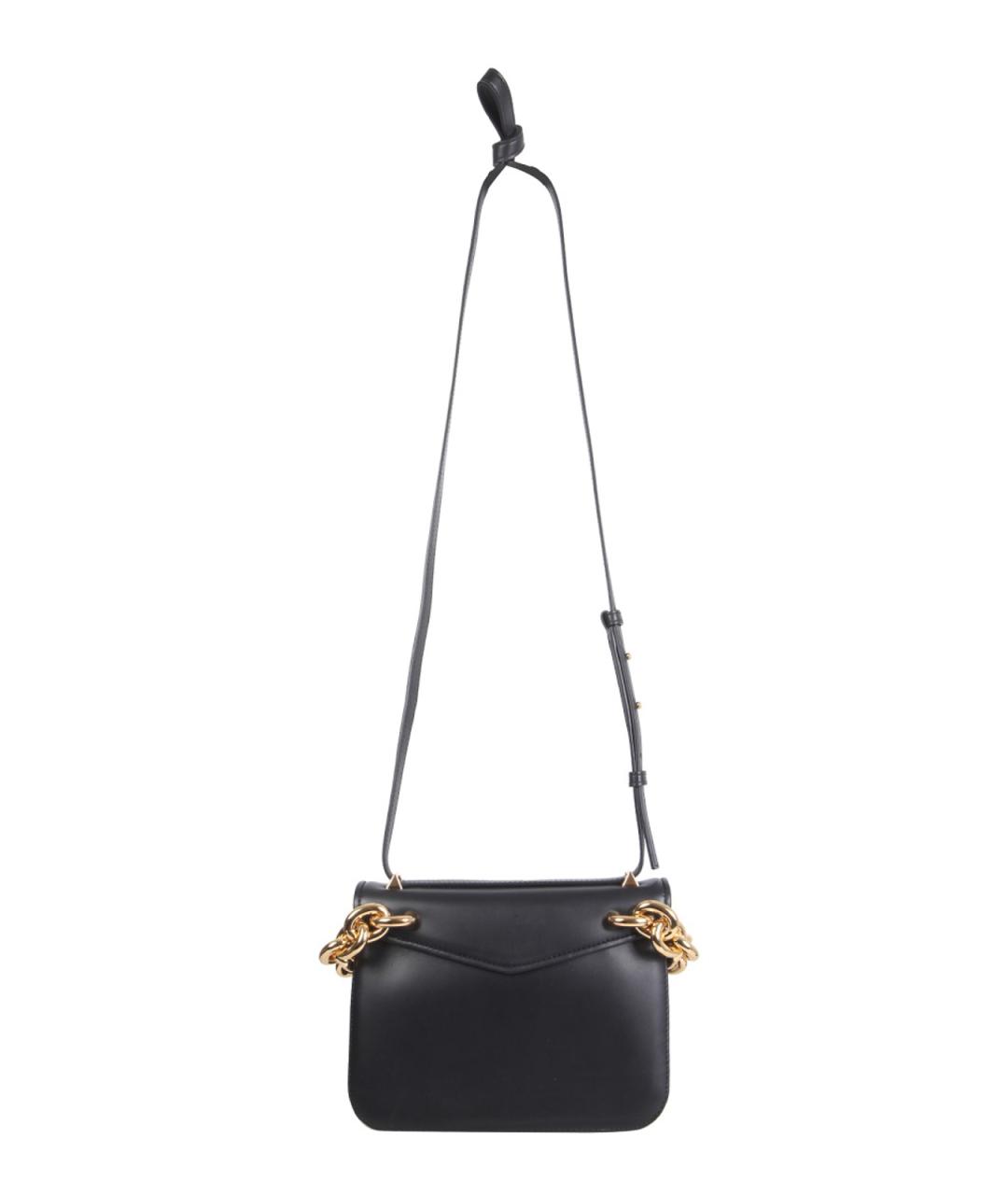 BOTTEGA VENETA Черная кожаная сумка через плечо, фото 2
