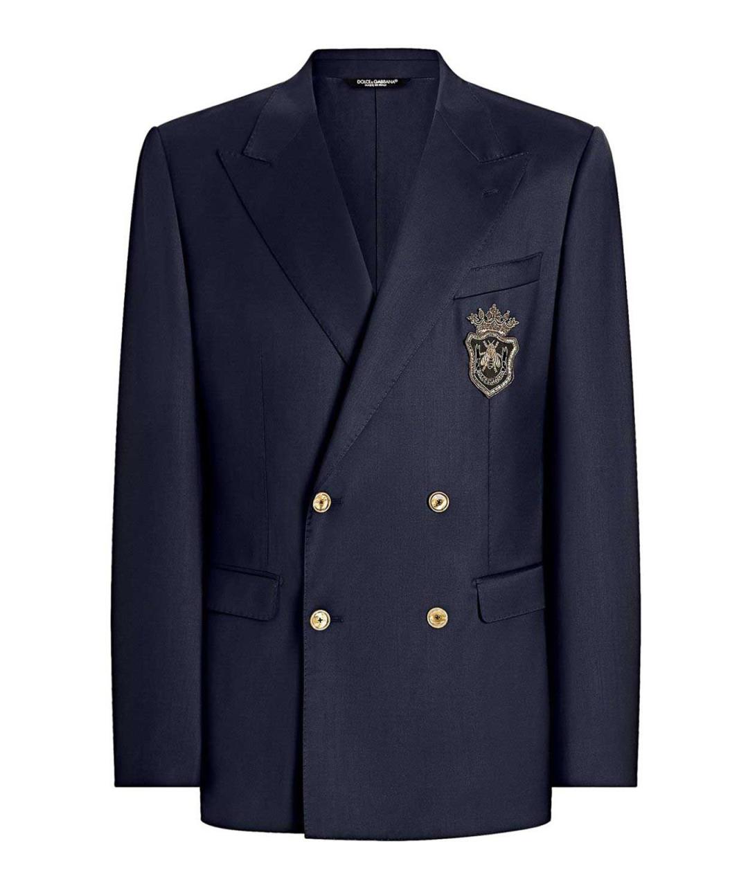 DOLCE&GABBANA Темно-синий пиджак, фото 1