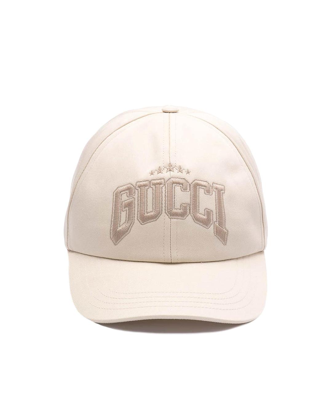 GUCCI Белая хлопковая кепка/бейсболка, фото 1