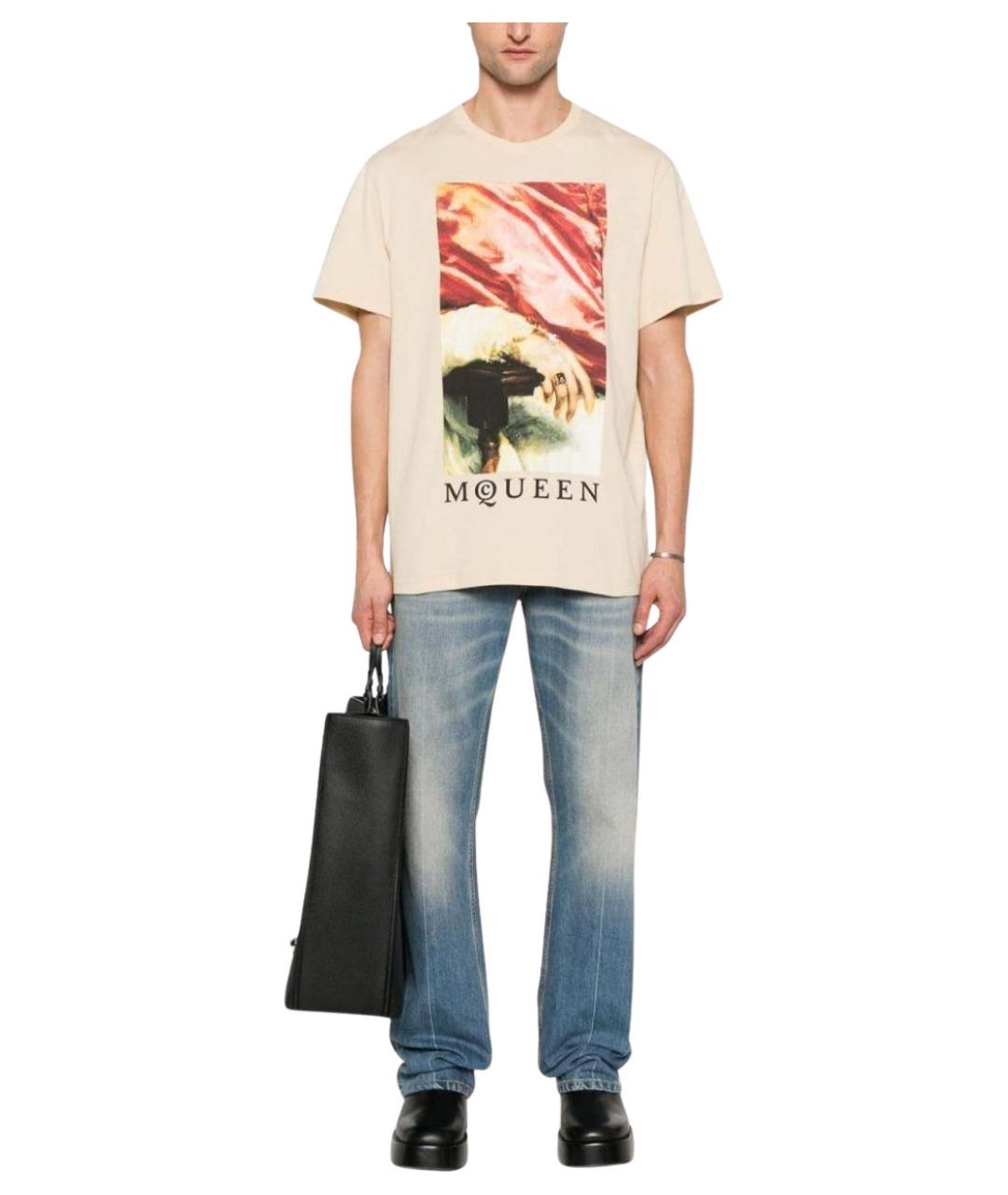 ALEXANDER MCQUEEN Синие прямые джинсы, фото 2