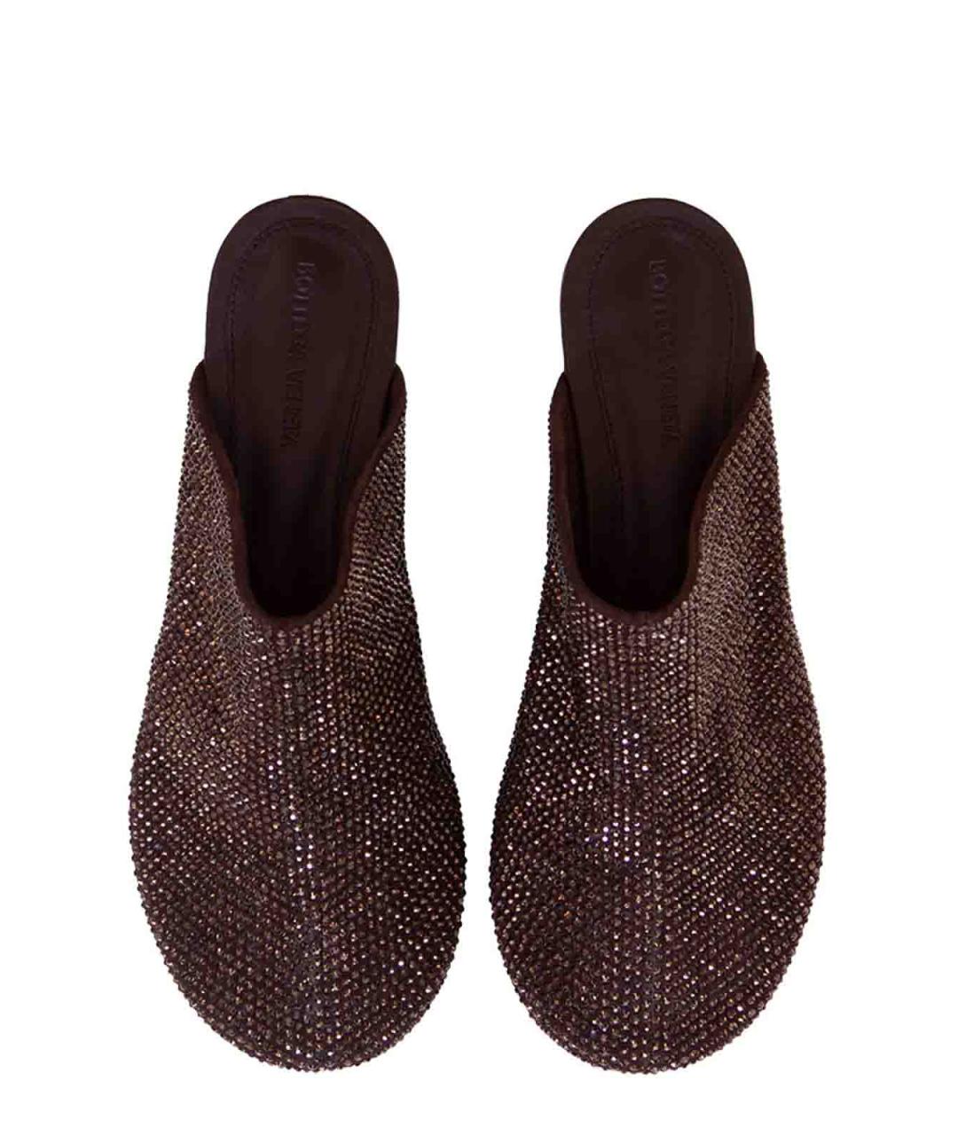 BOTTEGA VENETA Коричневые кожаные сандалии, фото 2