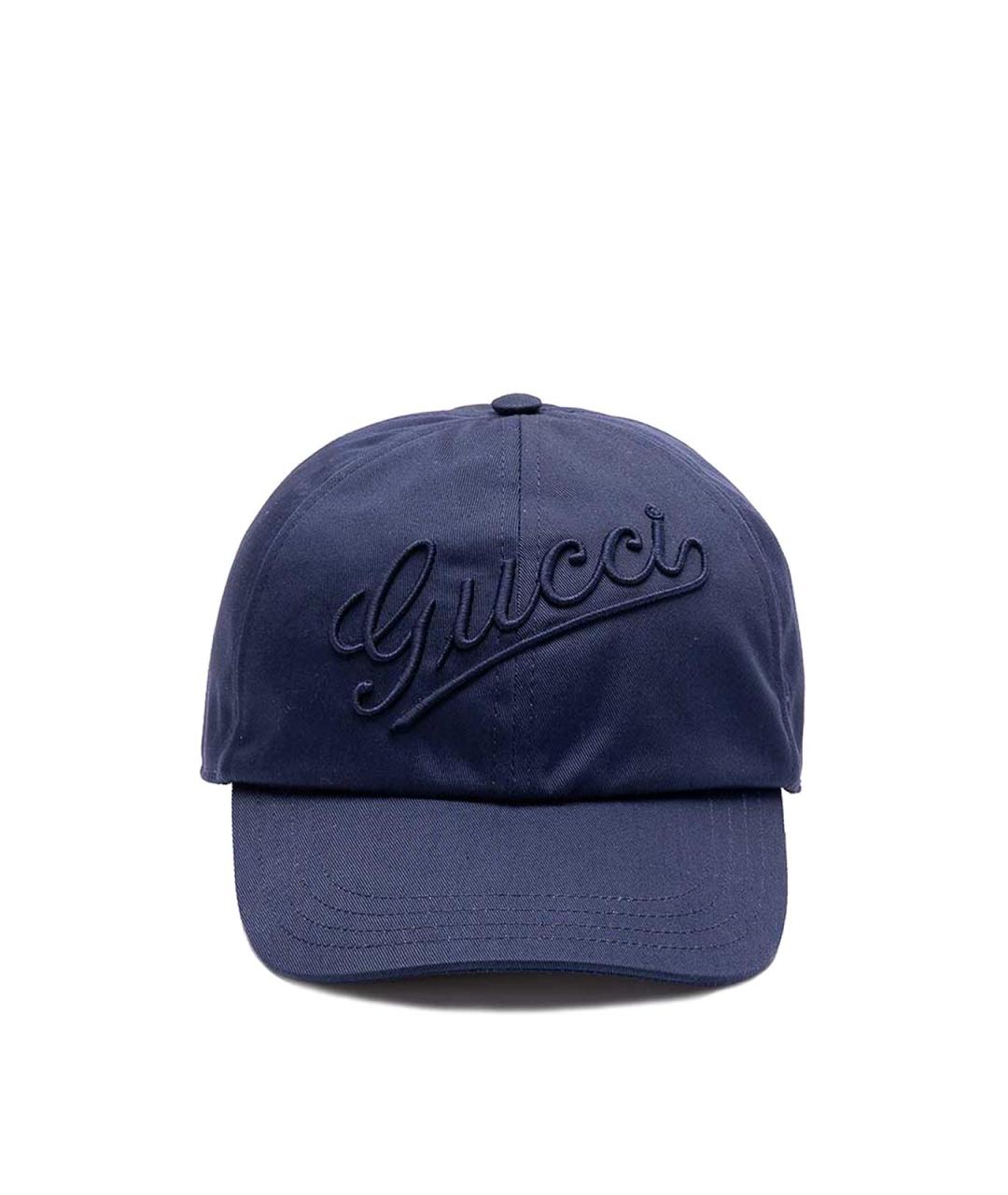 GUCCI Синяя хлопковая кепка/бейсболка, фото 1